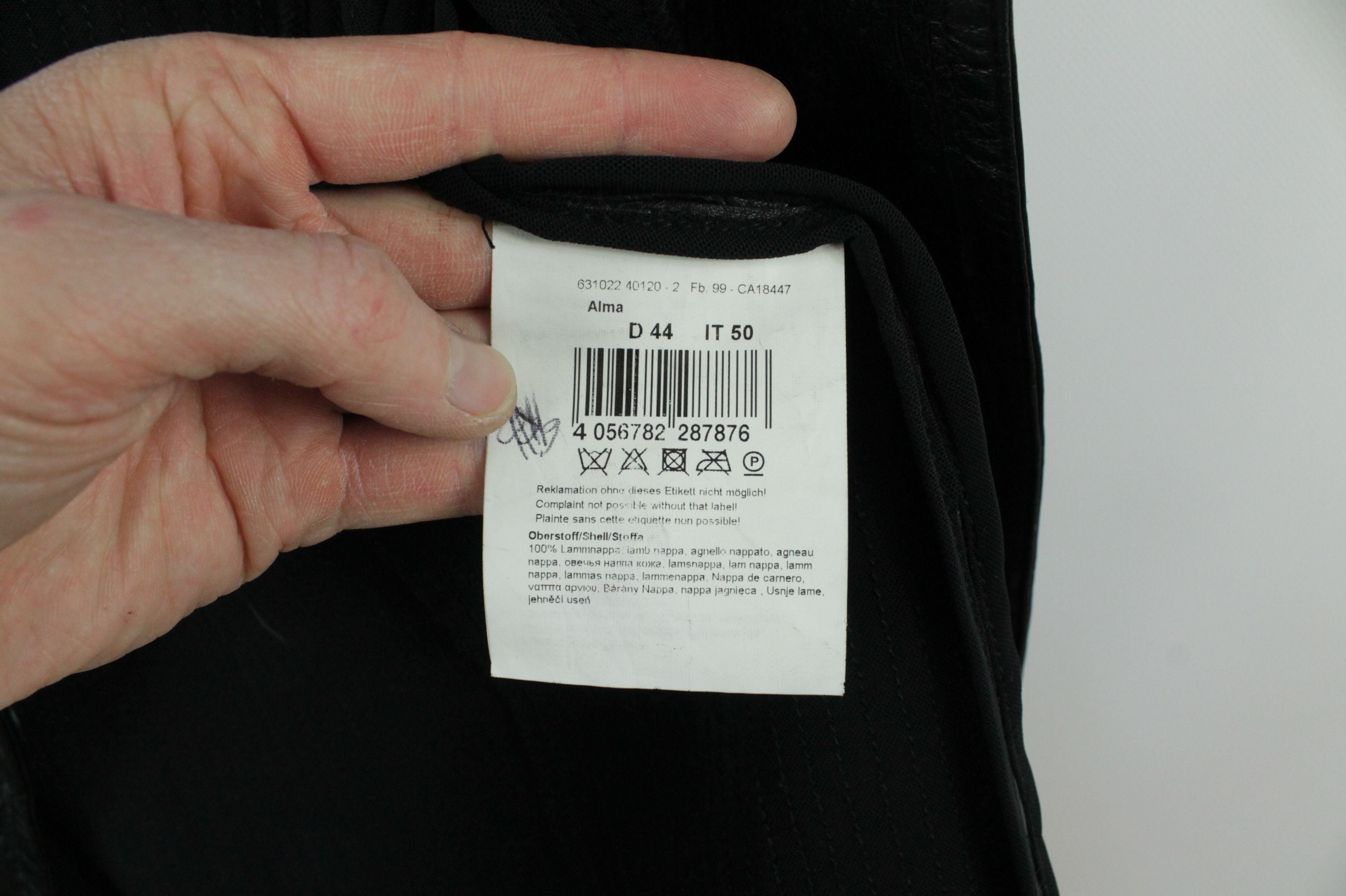 Milestone Milestone Alma Perforation Leather Stretch Jacket Black Size XL / US 12-14 / IT 48-50 - 8 Thumbnail