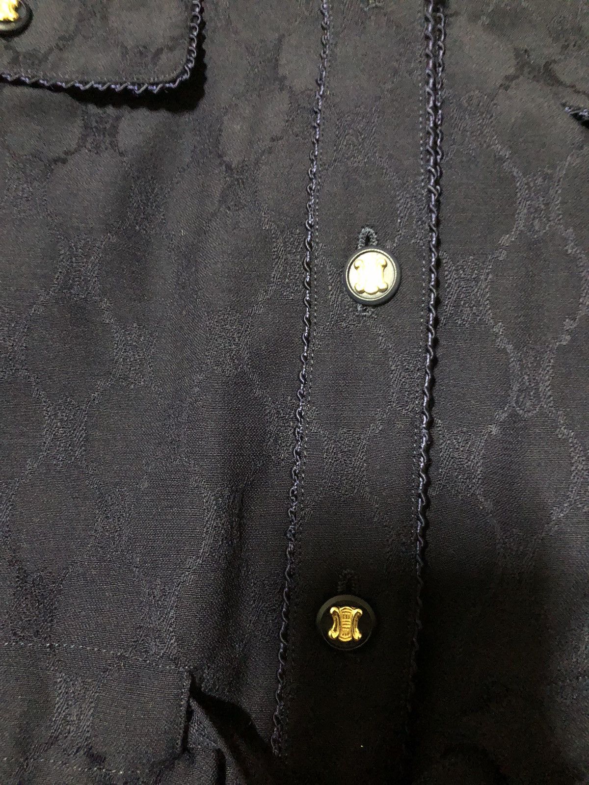 Celine Celine Monogram Big Collar Jacket Size M / US 6-8 / IT 42-44 - 5 Thumbnail