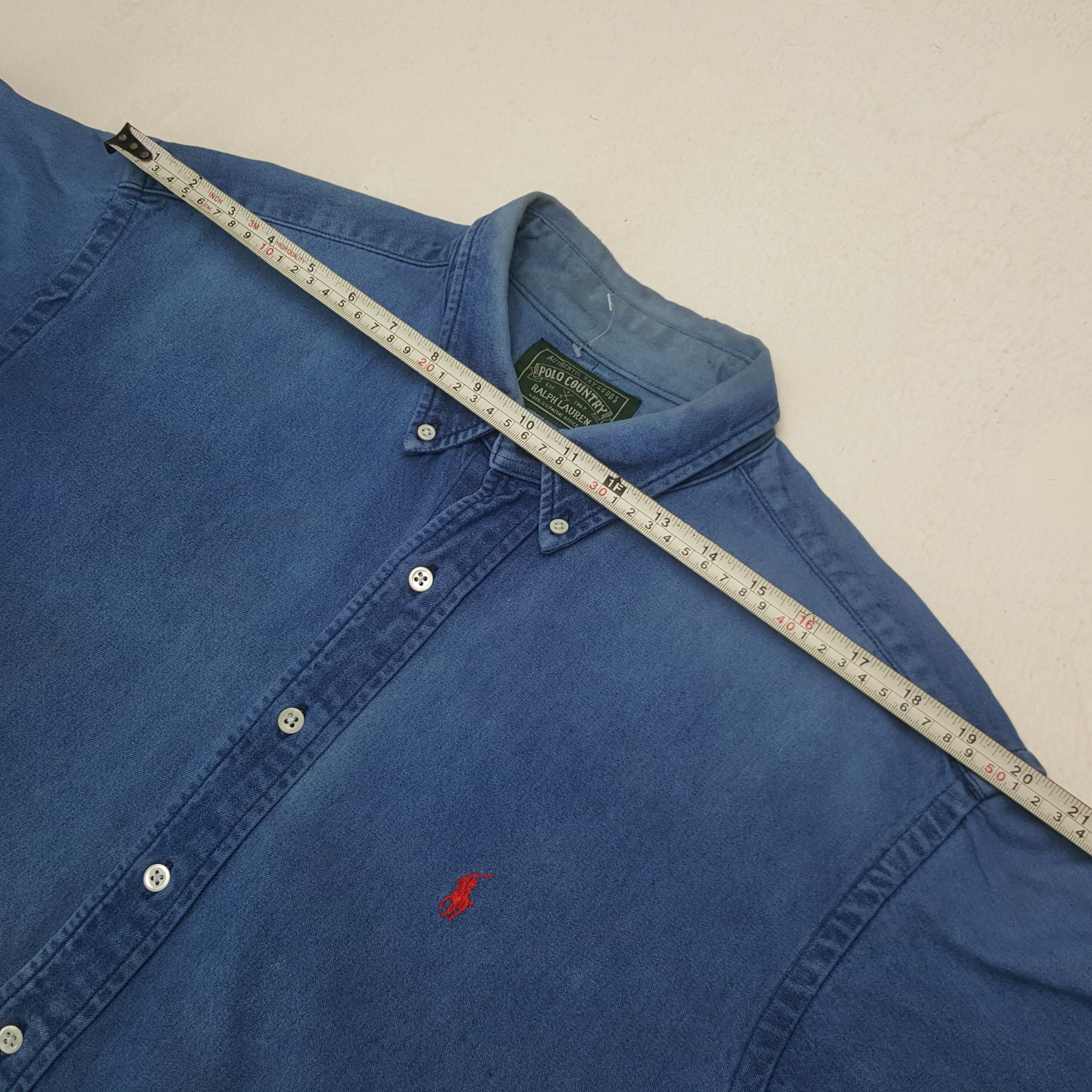 Polo Ralph Lauren × Ralph Lauren × Vintage Vintage Polo Country x Ralph Lauren Denim Button Up Shirt Size US L / EU 52-54 / 3 - 5 Thumbnail