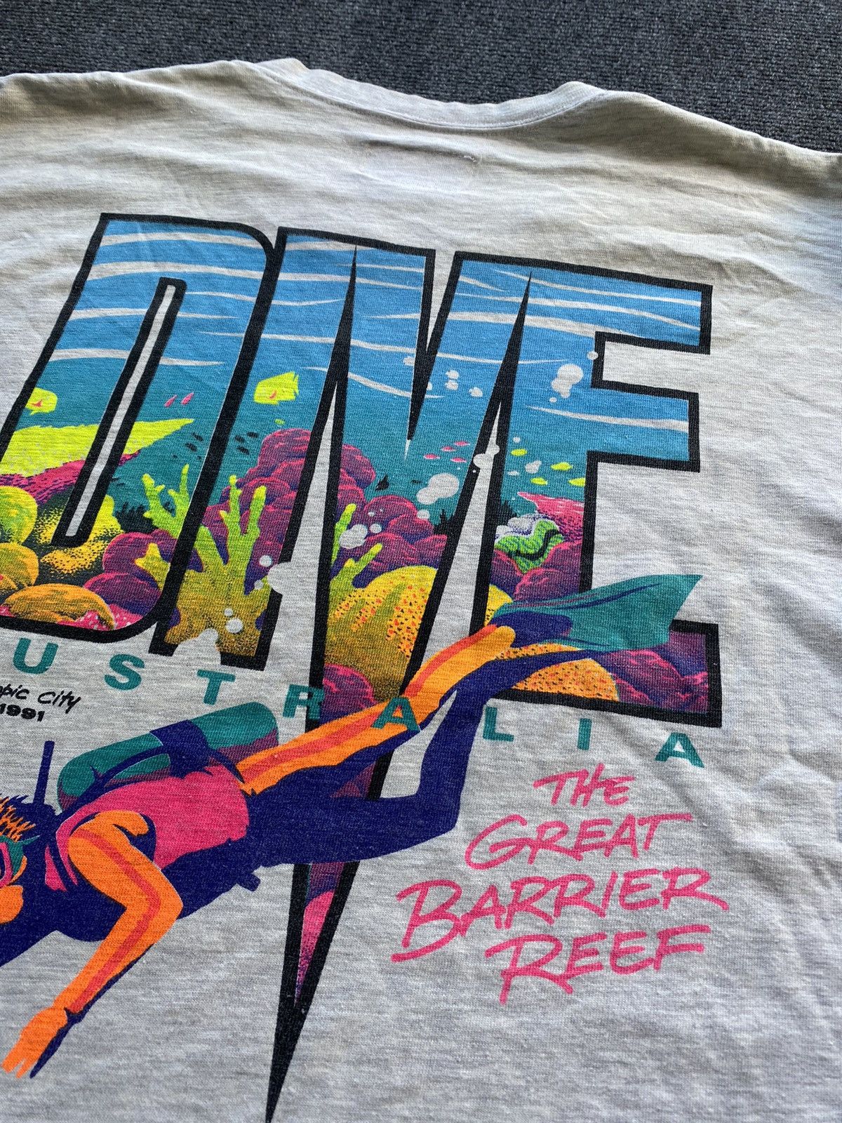 Other 🔥1991 Tropic City australia dive barrier reef cairns tee Size US XL / EU 56 / 4 - 7 Thumbnail