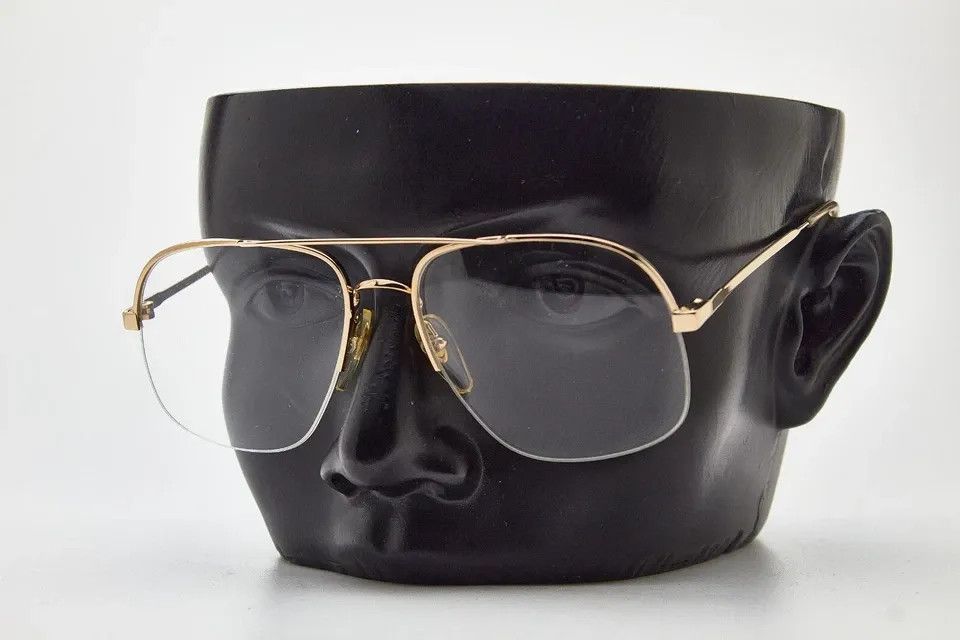 Other FILOS quiet luxury 80s oversized gold thin metal specs Size ONE SIZE - 8 Thumbnail