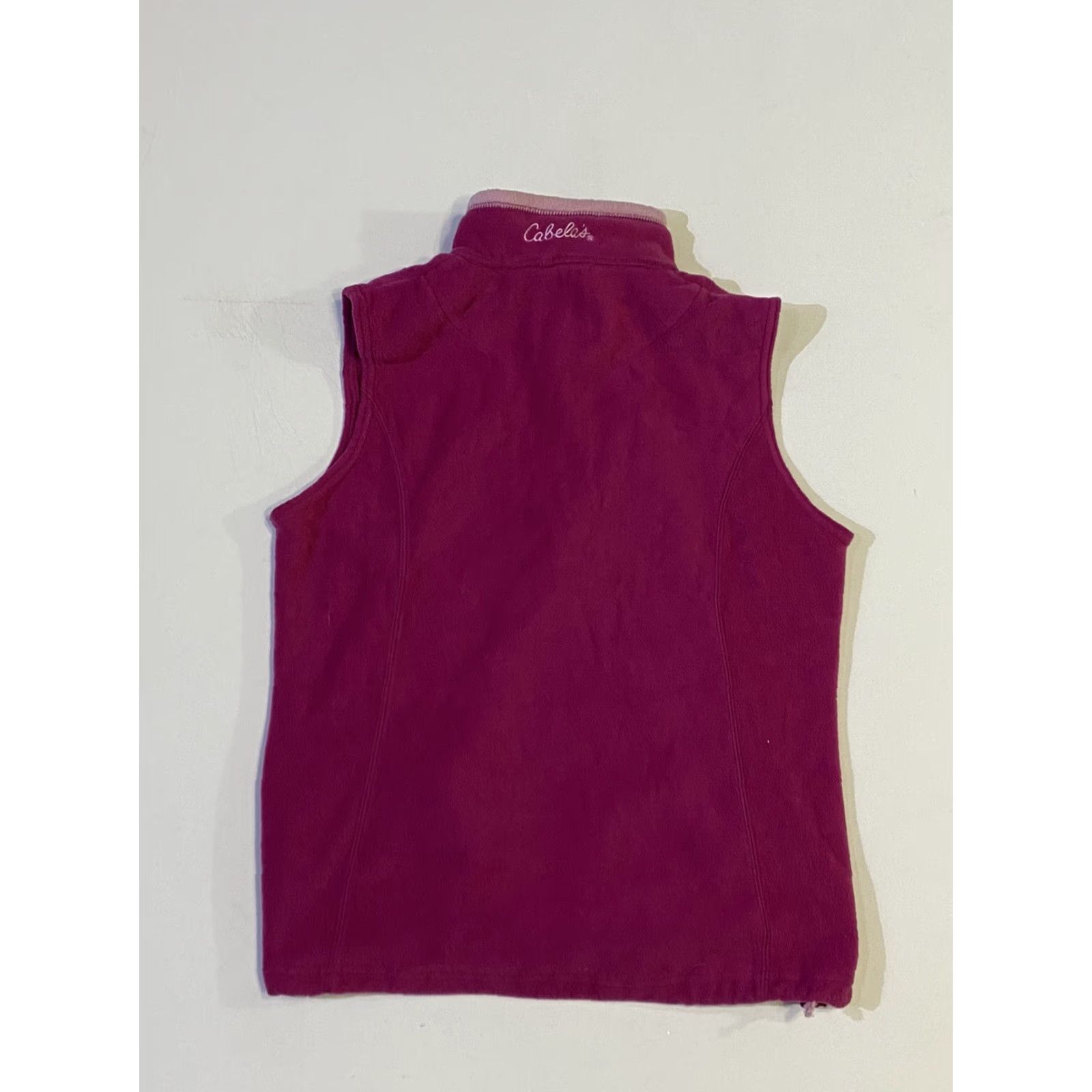 Vintage **Cabela's Women Pink Outdoor Mid-Length Fleece Vest Sz Medium** User: Cabela's Women Pink Outdoor Mid-Length Fleece Vest Sz Medium Size M / US 6-8 / IT 42-44 - 2 Thumbnail