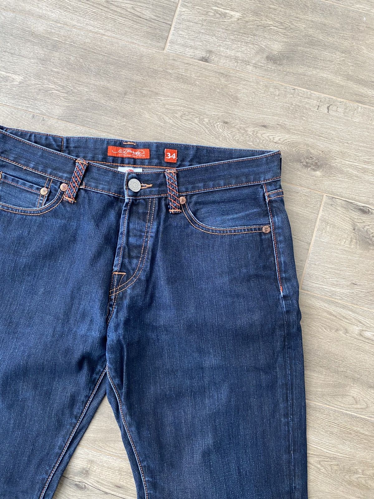 Ed Hardy × Vintage 🐯Ed hardy tiger logo jeans Size US 34 / EU 50 - 15 Thumbnail