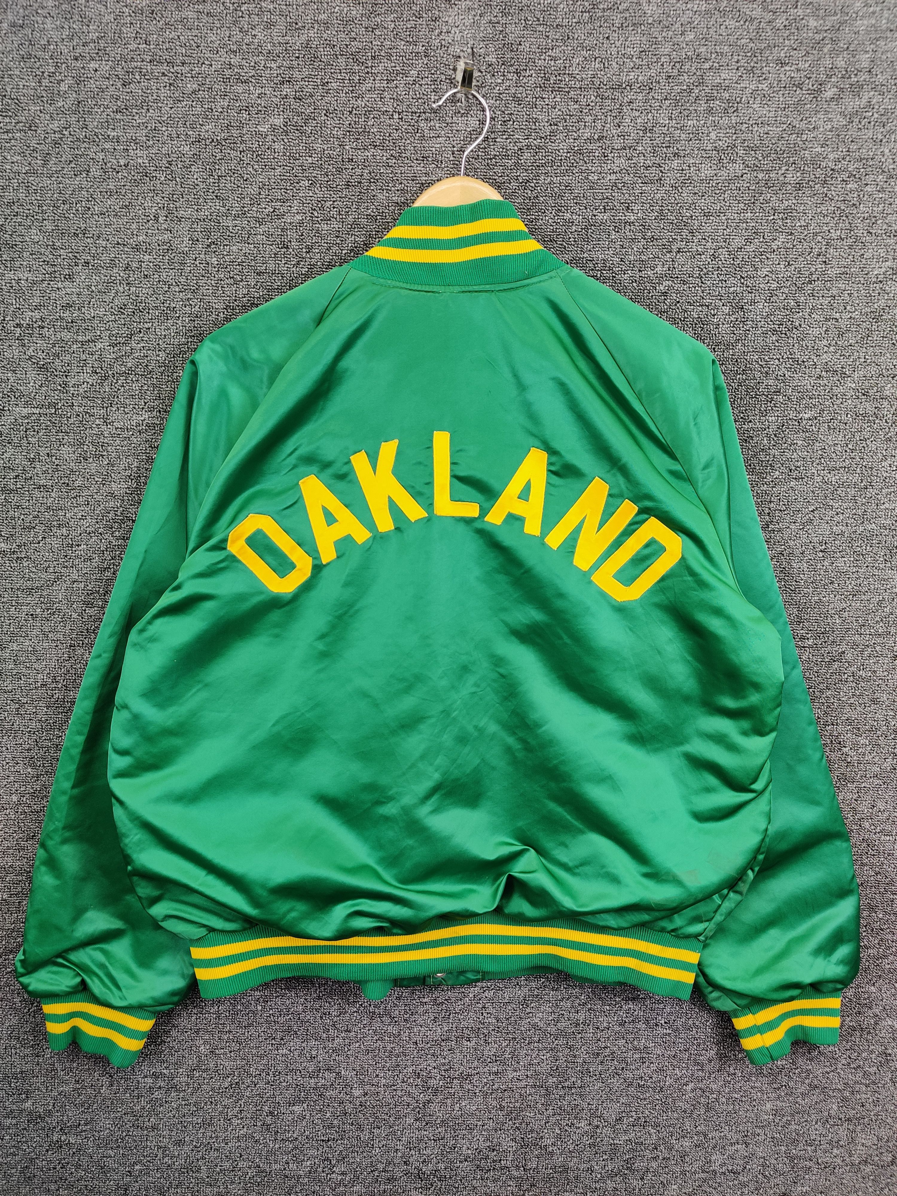 MLB Vintage 80s Oakland Baseball MLB Varsity Jacket Size US L / EU 52-54 / 3 - 6 Thumbnail