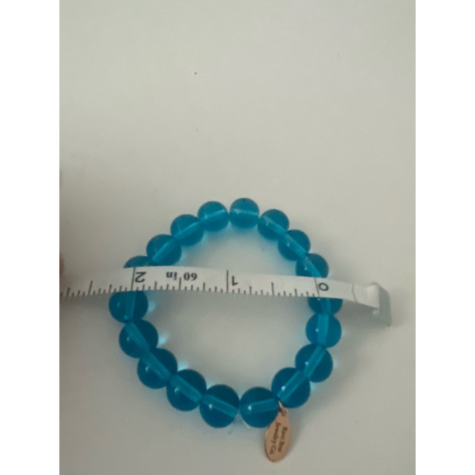 Handmade blue glass bead bracelet Size ONE SIZE - 4 Thumbnail