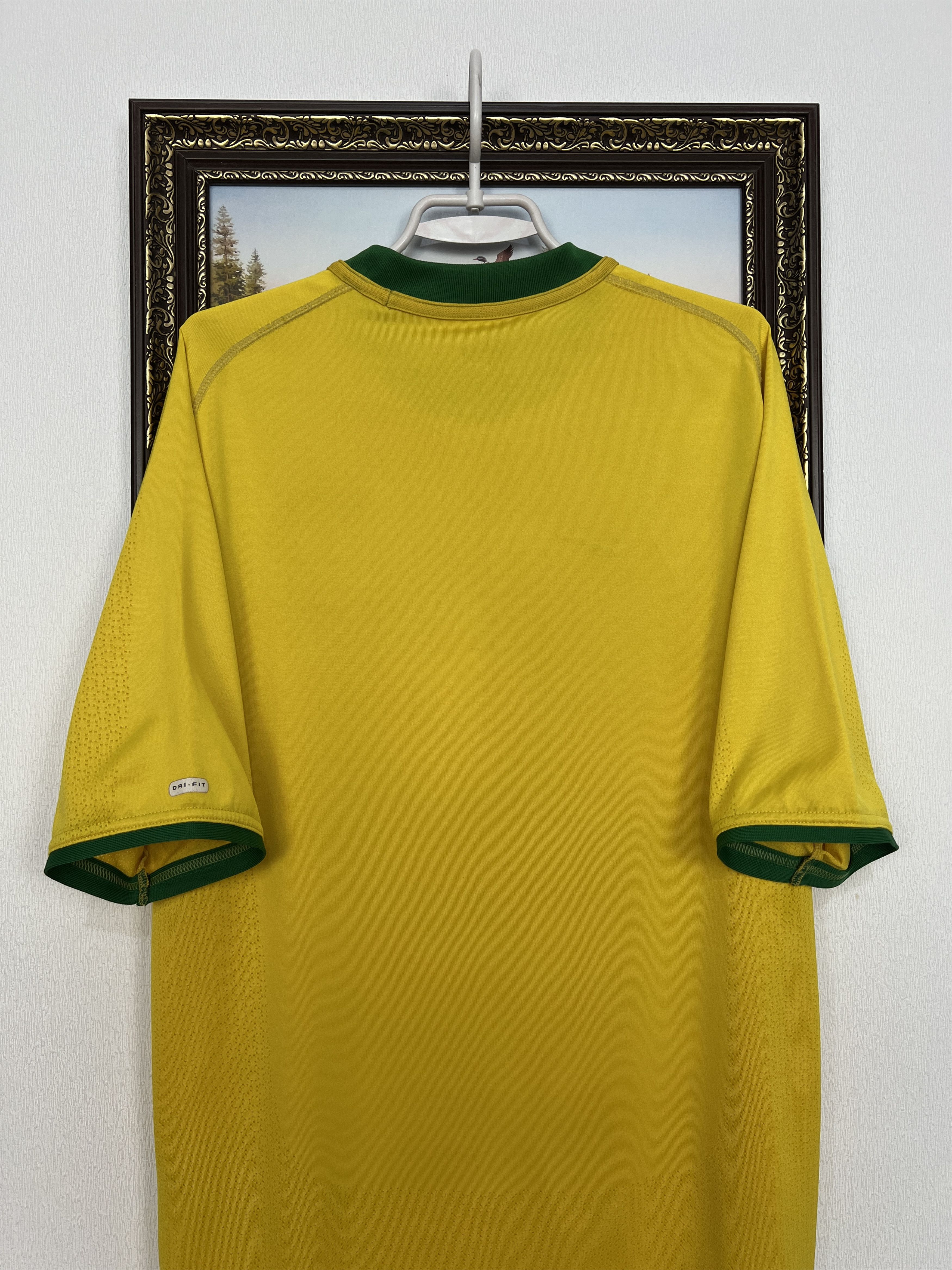 Nike Brazil Home football shirt 2000 Soccer Nike Jersey Trikot Size US L / EU 52-54 / 3 - 7 Thumbnail