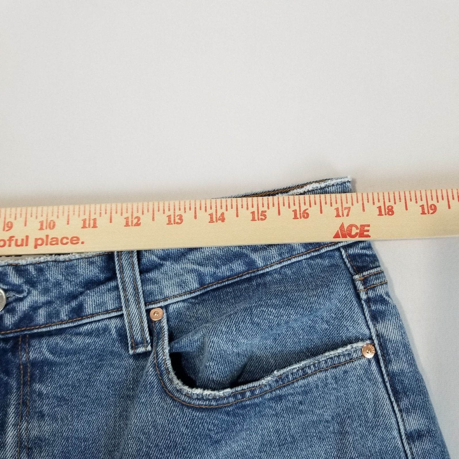 Paige Paige Stevie Jeans 33x32 Blue Heritage Raw Hem Heroes NWT Size 33" - 9 Thumbnail