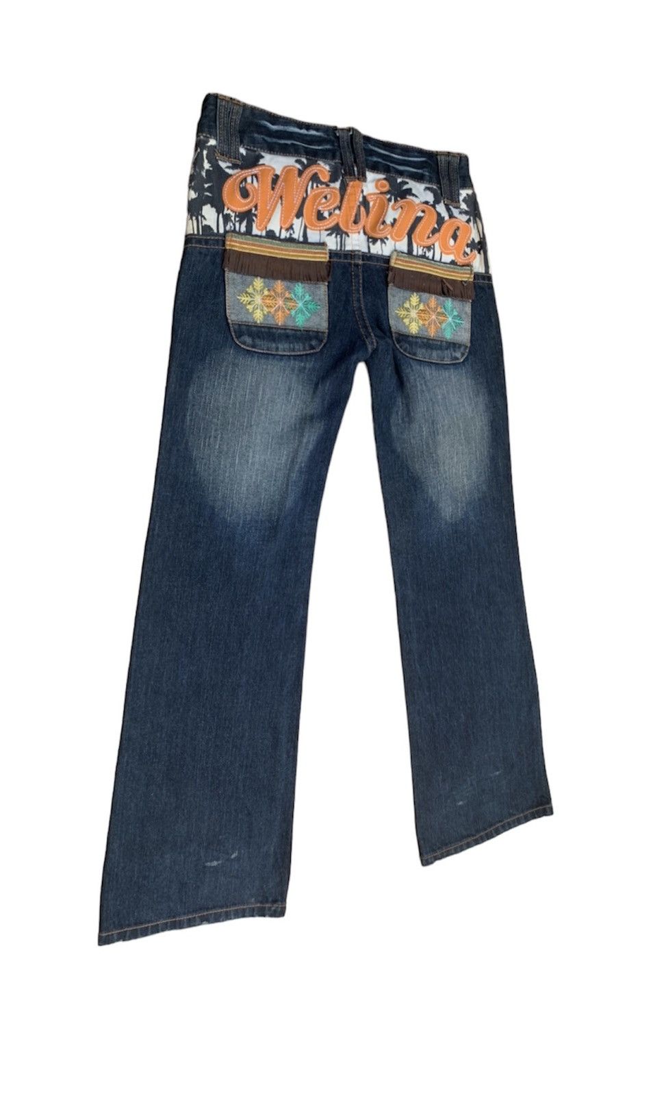 Hysteric Glamour × Japanese Brand × Vintage Blue Moon Blue Welina Flare Inspired by Hysteric Glamour Size US 29 - 5 Thumbnail