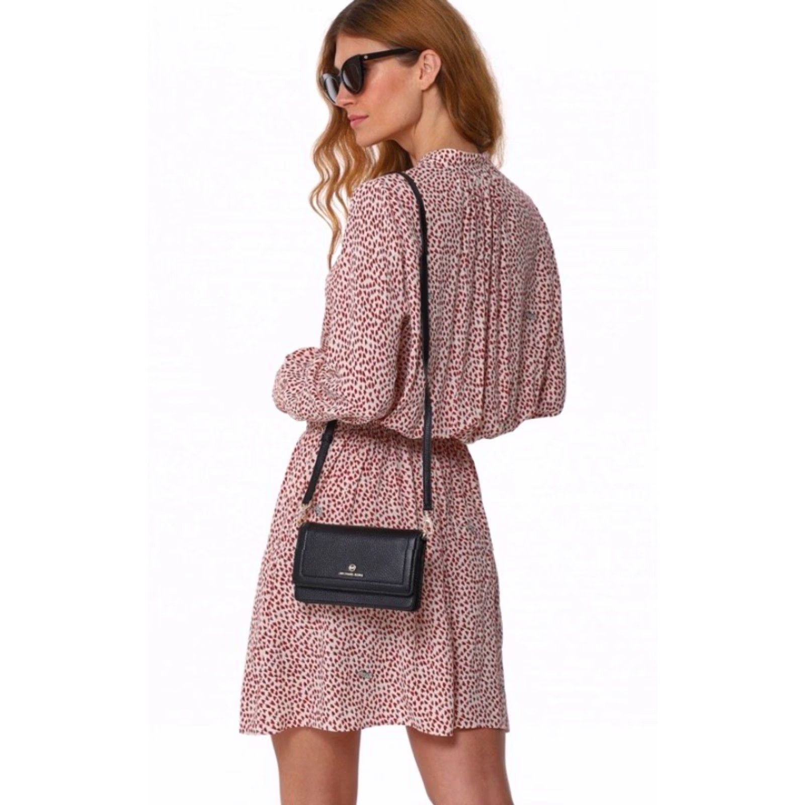 Zadig & Voltaire ZADIG & VOLTAIRE Rinka ZV Crush Heart Dress M Multicolor Floral A-Line Long Sleeve Casual Womens Size M / US 6-8 / IT 42-44 - 2 Thumbnail