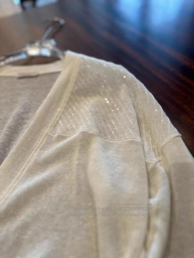 Brunello Cucinelli Brunello Cucinelli Sequined sweater cardigan. Size XS / US 0-2 / IT 36-38 - 4 Thumbnail