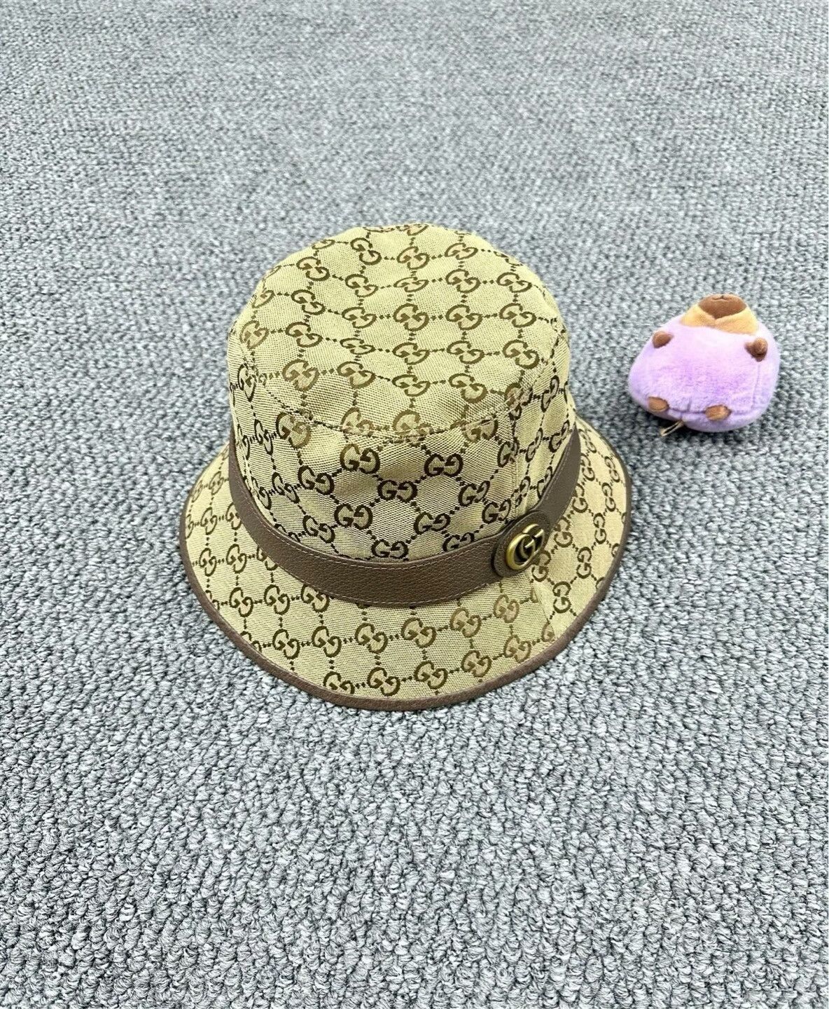 Gucci Gucci Brown Double G Logo Fisherman Hat Size ONE SIZE - 1 Thumbnail