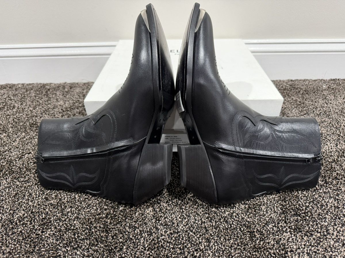 Celine Celine x Hedi SS24 Leon Zipped Calfskin Metal Toe Boot Size US 11 / EU 44 - 8 Thumbnail