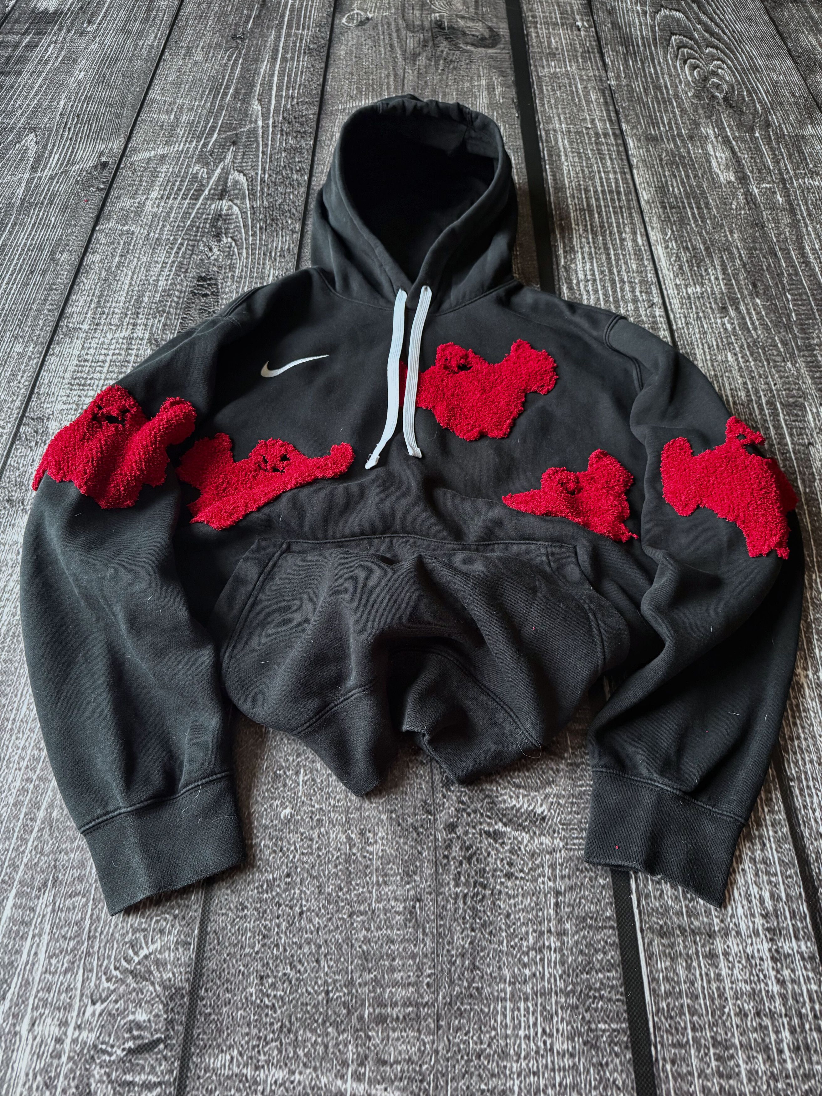 Designer Vintage Junya Watanabe Style Ghost Nike Reworked Hoodie 90s Size US L / EU 52-54 / 3 - 3 Thumbnail
