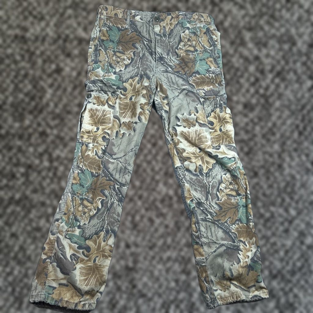 Vintage VINTAGE Ranger Men’s Cargo Pants Large Camouflage 90s USA Made Adjustable Waist Workwear Size US 33 - 1 Thumbnail
