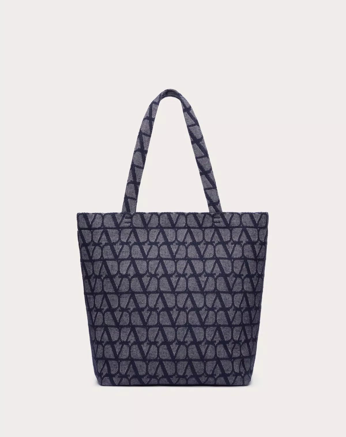Valentino oc11z0725 Size: OS/ Mini Toile Shopping Bag in Melange/Black Size ONE SIZE - 3 Thumbnail