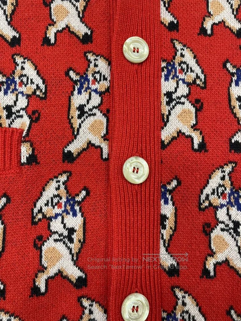 Gucci Red Piglet Cardigan coat