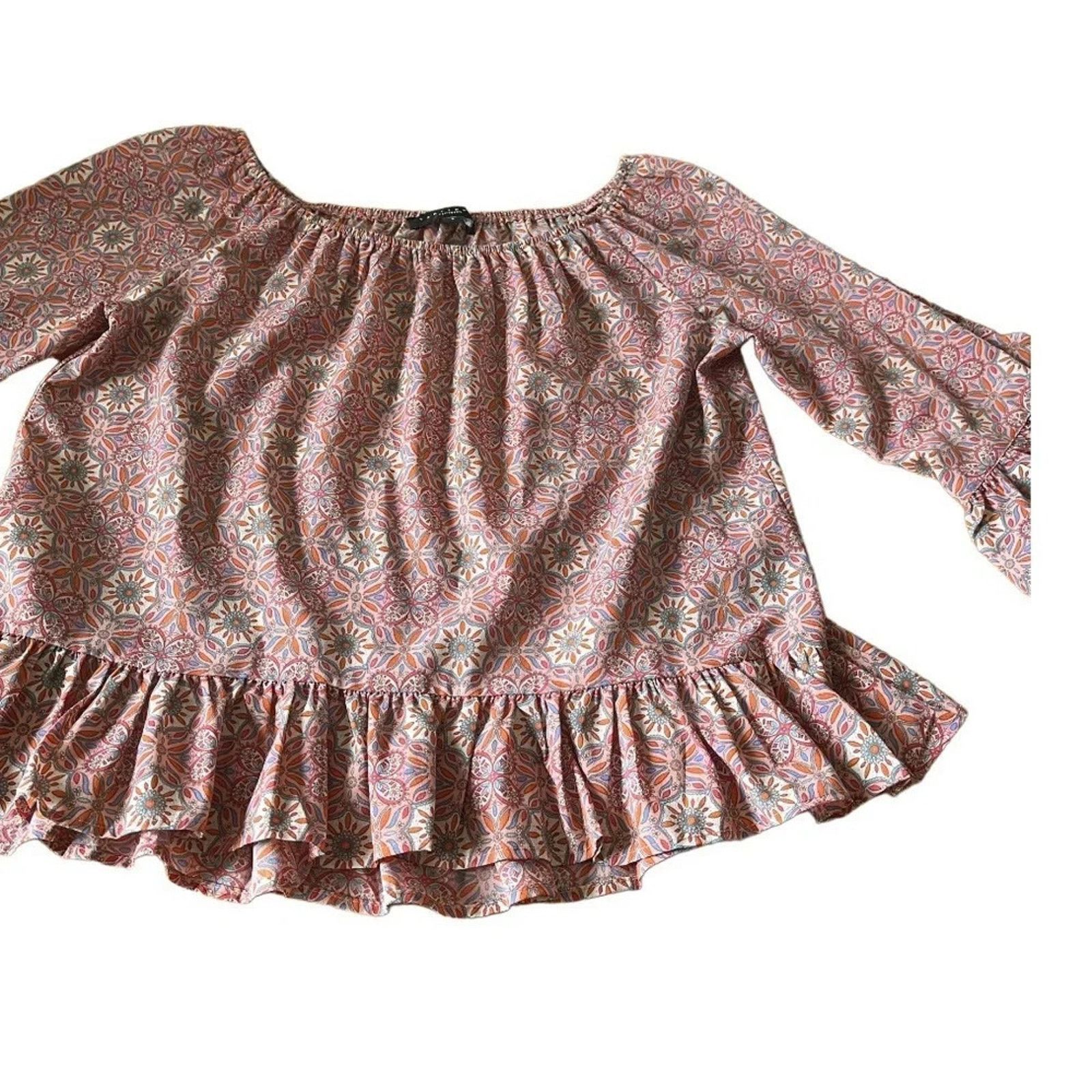 Sanctuary Sanctuary peasant style top 3/4 bell sleeves, size Small Size S / US 4 / IT 40 - 1 Thumbnail