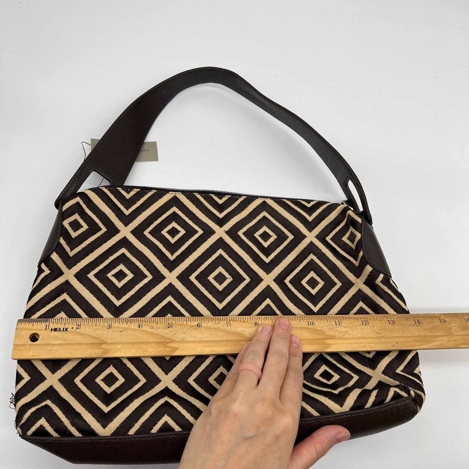 Other Adrienne Vittadini Geometric Canvas Embroidered Bag Size ONE SIZE - 7 Thumbnail