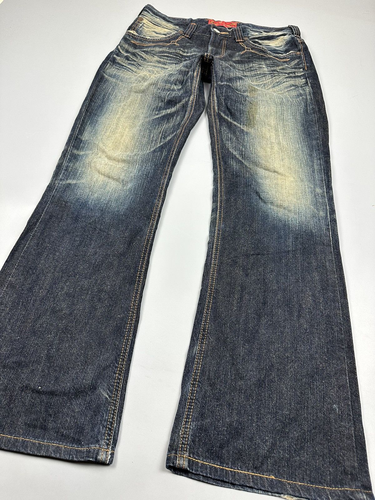 If Six Was Nine Vintage Edwin Flared Denim Size US 33 - 5 Thumbnail