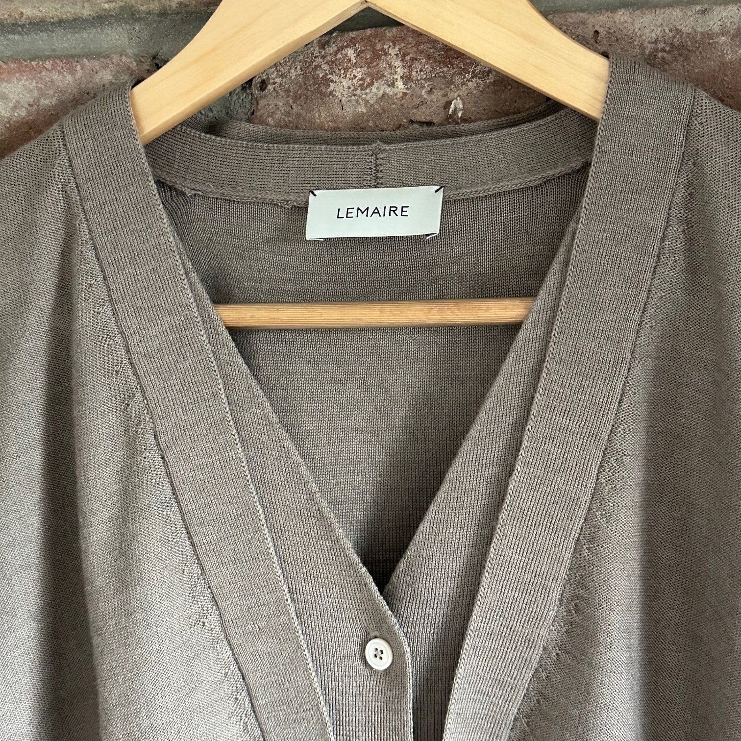 Lemaire Knitted Double Collar Cardigan Size US XS / EU 42 / 0 - 2 Thumbnail