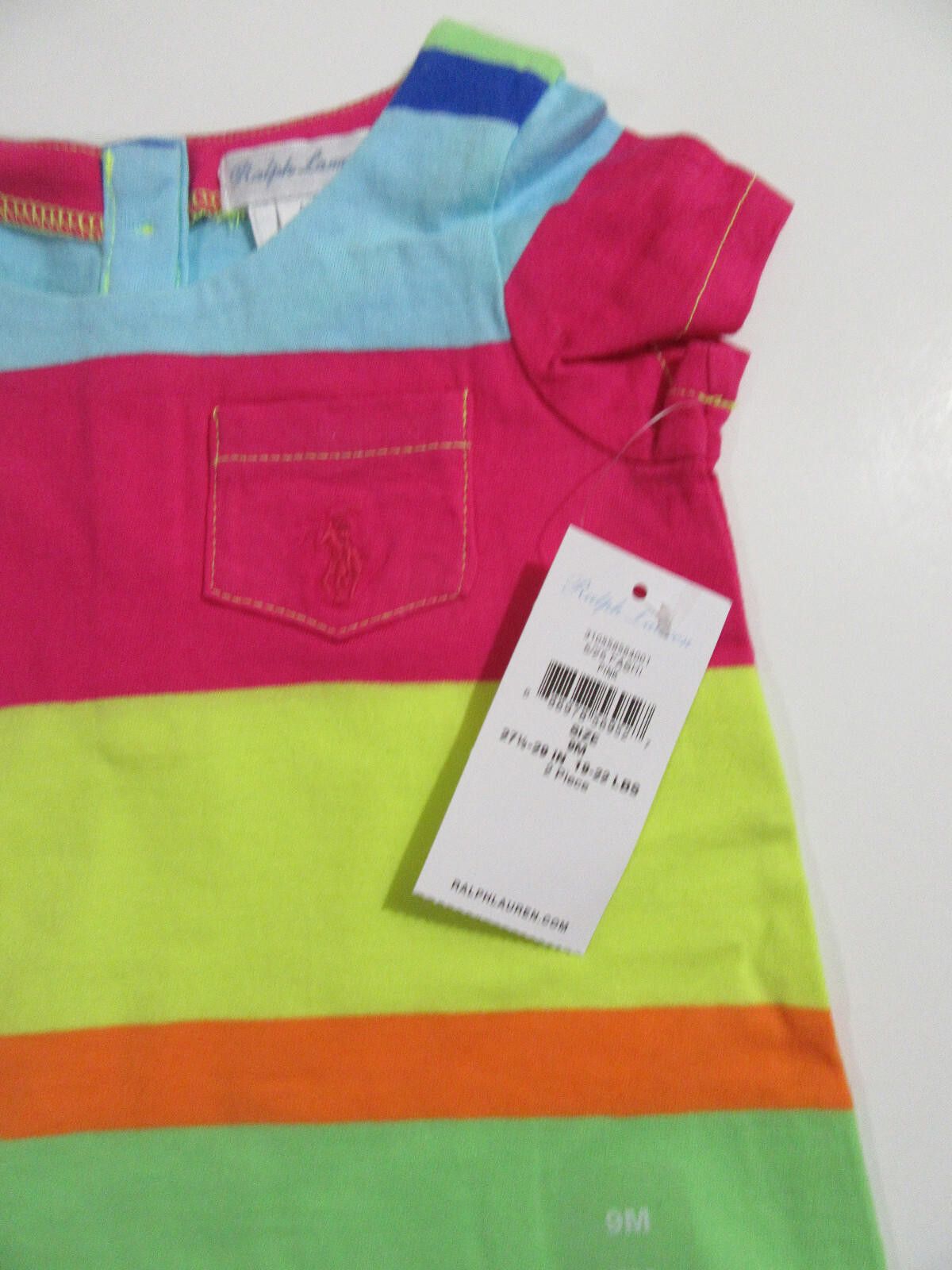 Polo Ralph Lauren Ralph Lauren Polo Baby Girls 2 Pc Dress 9 Months NWT NEW Size ONE SIZE - 3 Thumbnail