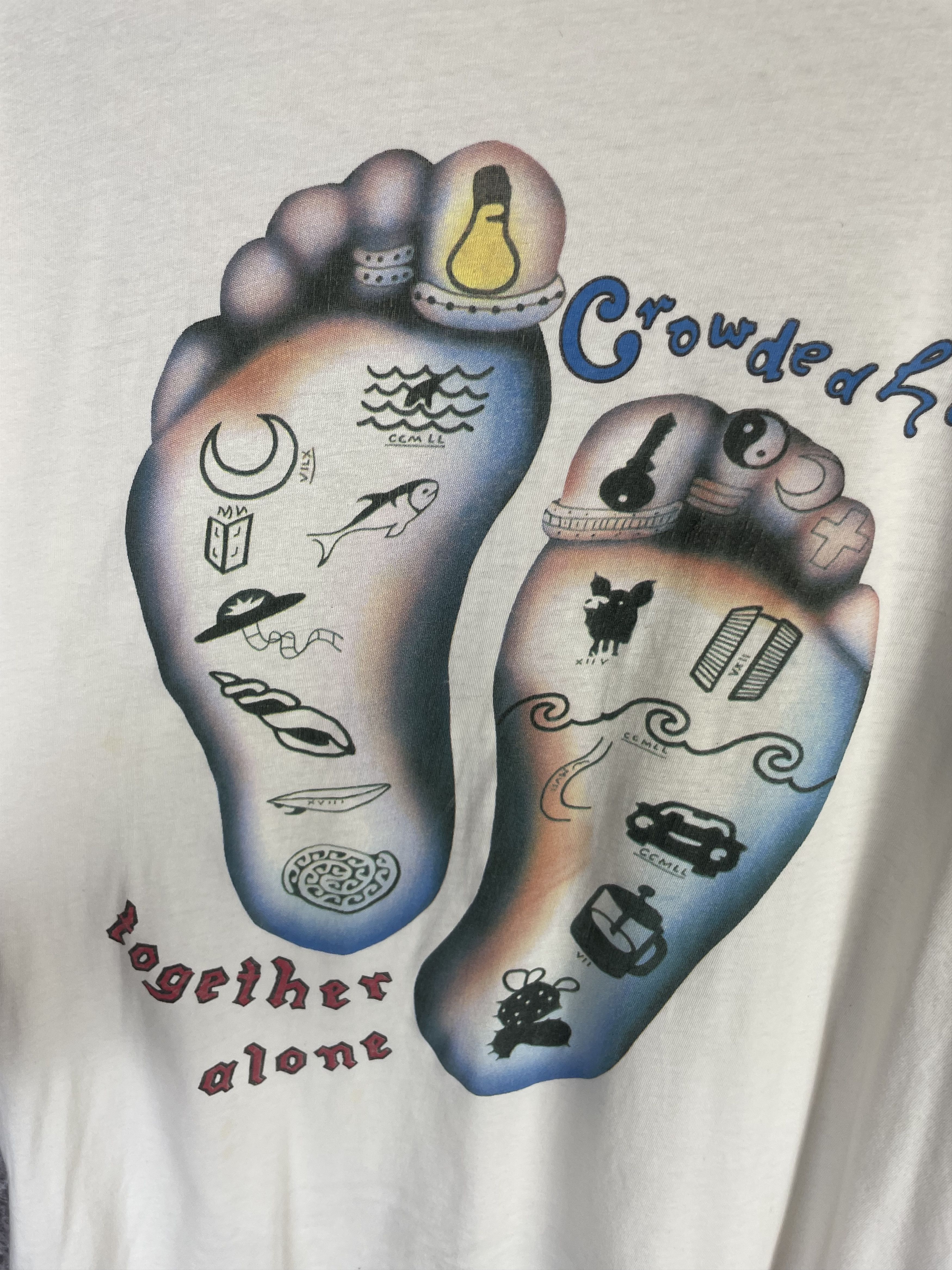 Band Tees 1993 Crowded house together alone tour T-Shirt Size US XL / EU 56 / 4 - 4 Thumbnail