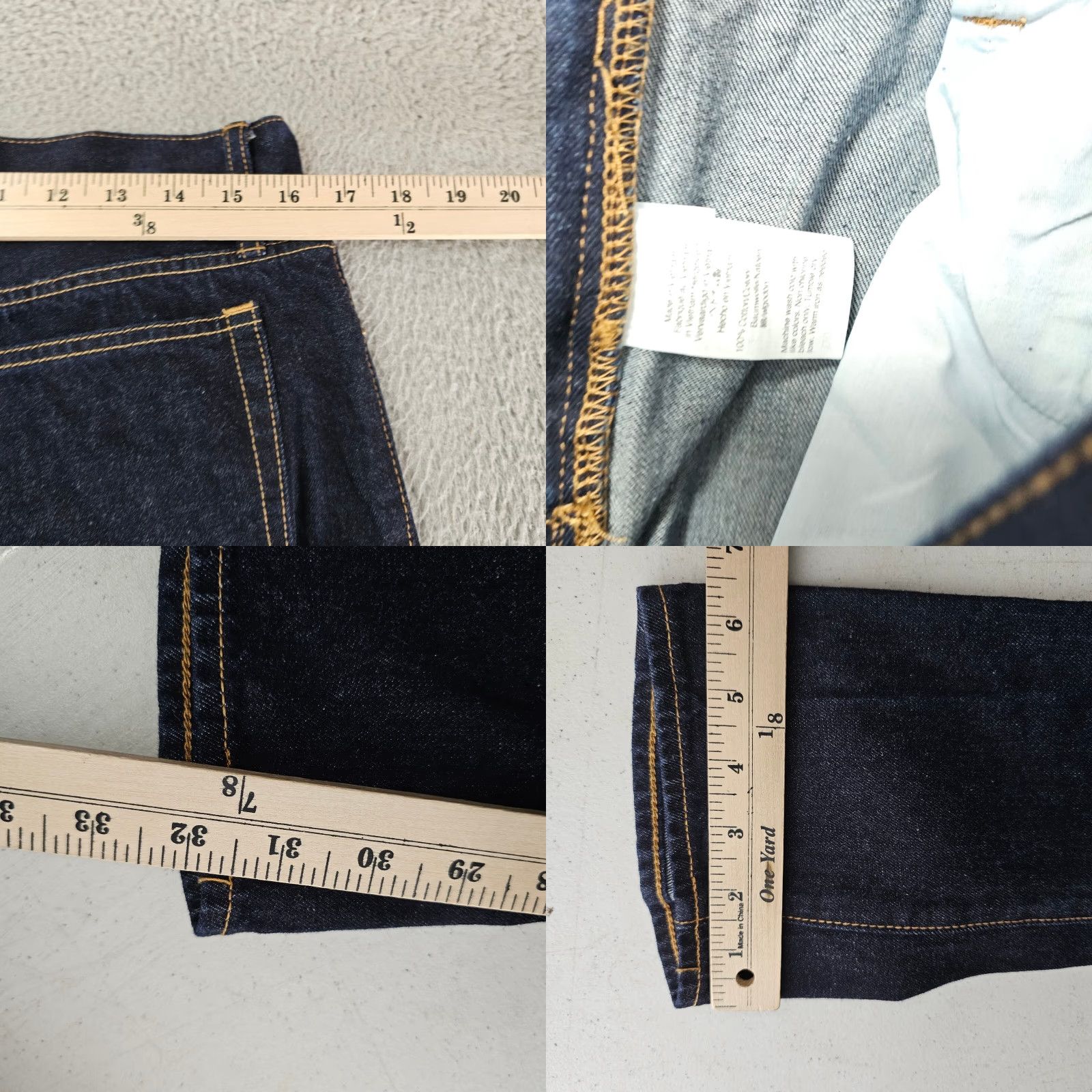 J.Crew J. Crew Mercantile Jeans Slim Fit Men 32x32 Dark Blue Denim Cotton Zip 5-Pocket Brand J.CREW Regular Size 32 Mens Jeans Vintage No Size US 32 / EU 48 - 8 Thumbnail