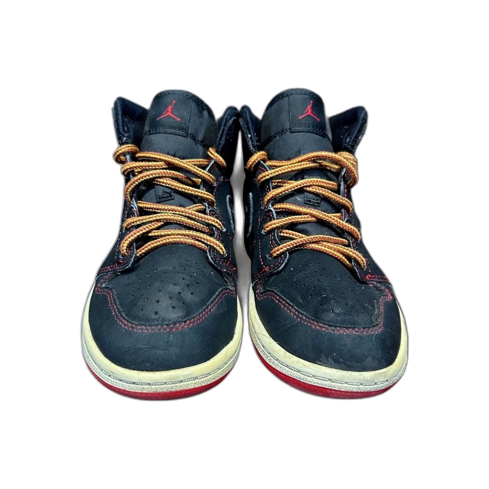 Nike Nike Air Jordan 1 Mid Fearless Youth Shoes CU6619-062 Black Size US XXS / EU 40 - 3 Thumbnail