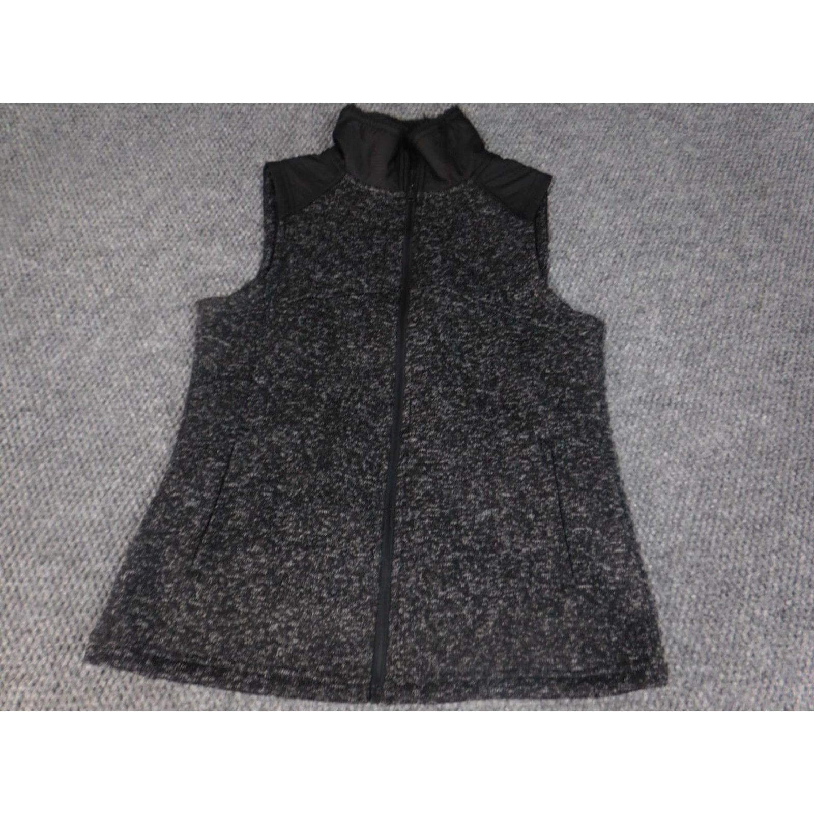 Faded Glory Faded Glory Vest Small Gray Full Zip Womens Regular Size S Jacket Coat Mid-Length Solid Long Sleeve Casual Vintage: No Size S / US 4 / IT 40 - 3 Thumbnail