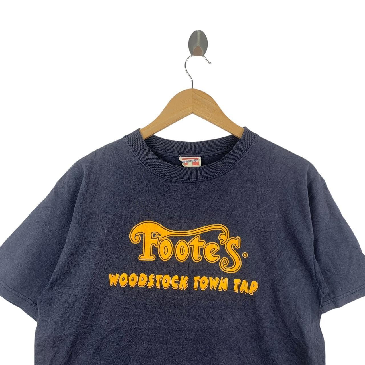 Vintage Vintage 90’ FOOTES WOODSTOCK Town Tap Tee Shirt Size US M / EU 48-50 / 2 - 2 Thumbnail