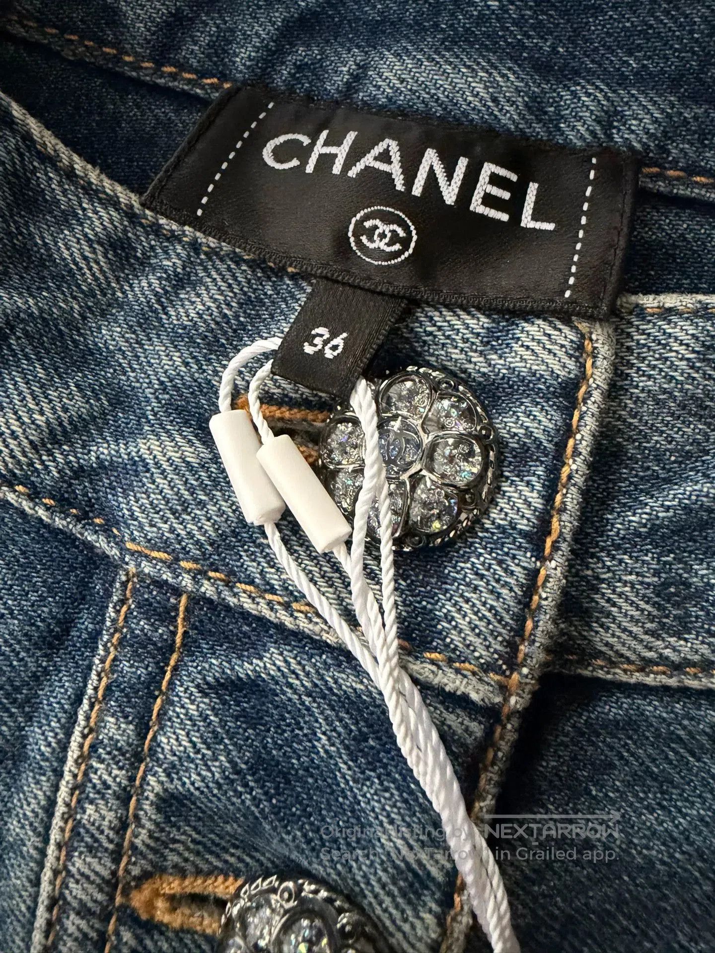 Chanel Chanel 24S Denim Pullover Top. Size US S / EU 44-46 / 1 - 5 Thumbnail
