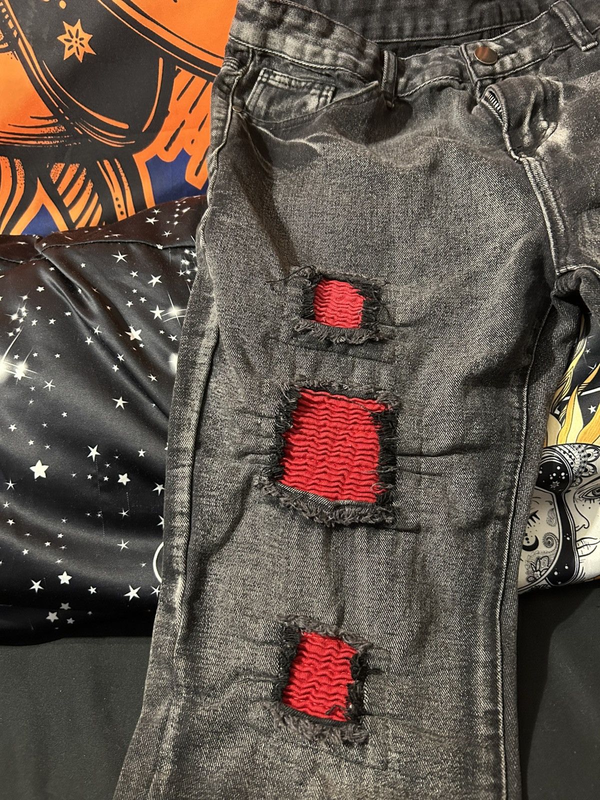 Other Black and grey ripped jeans Size US 38 / EU 54 - 3 Thumbnail