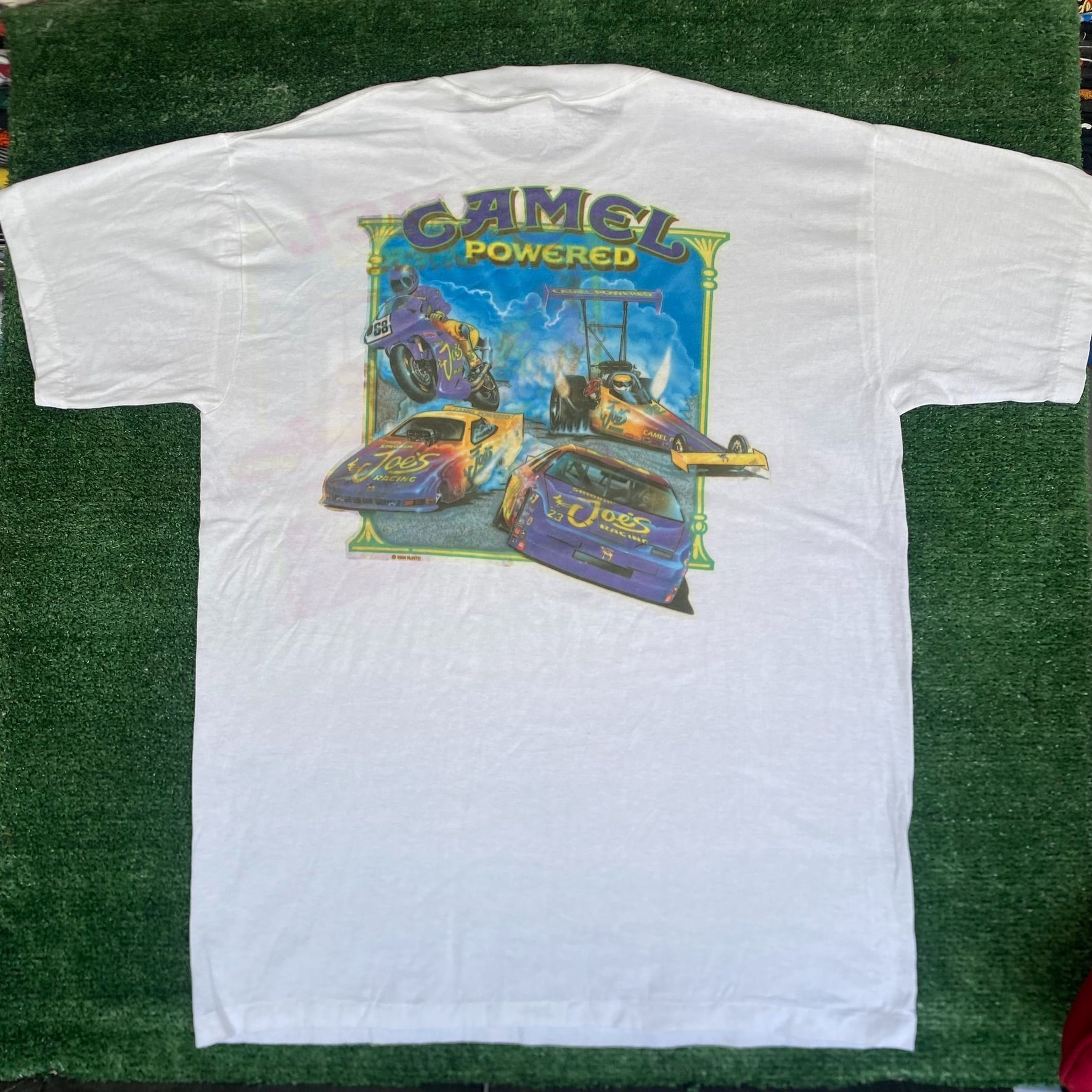 Camel Vintage 90s Camel Racing Shirt Single Stitch Cigarette Tee Size US XL / EU 56 / 4 - 1 Thumbnail