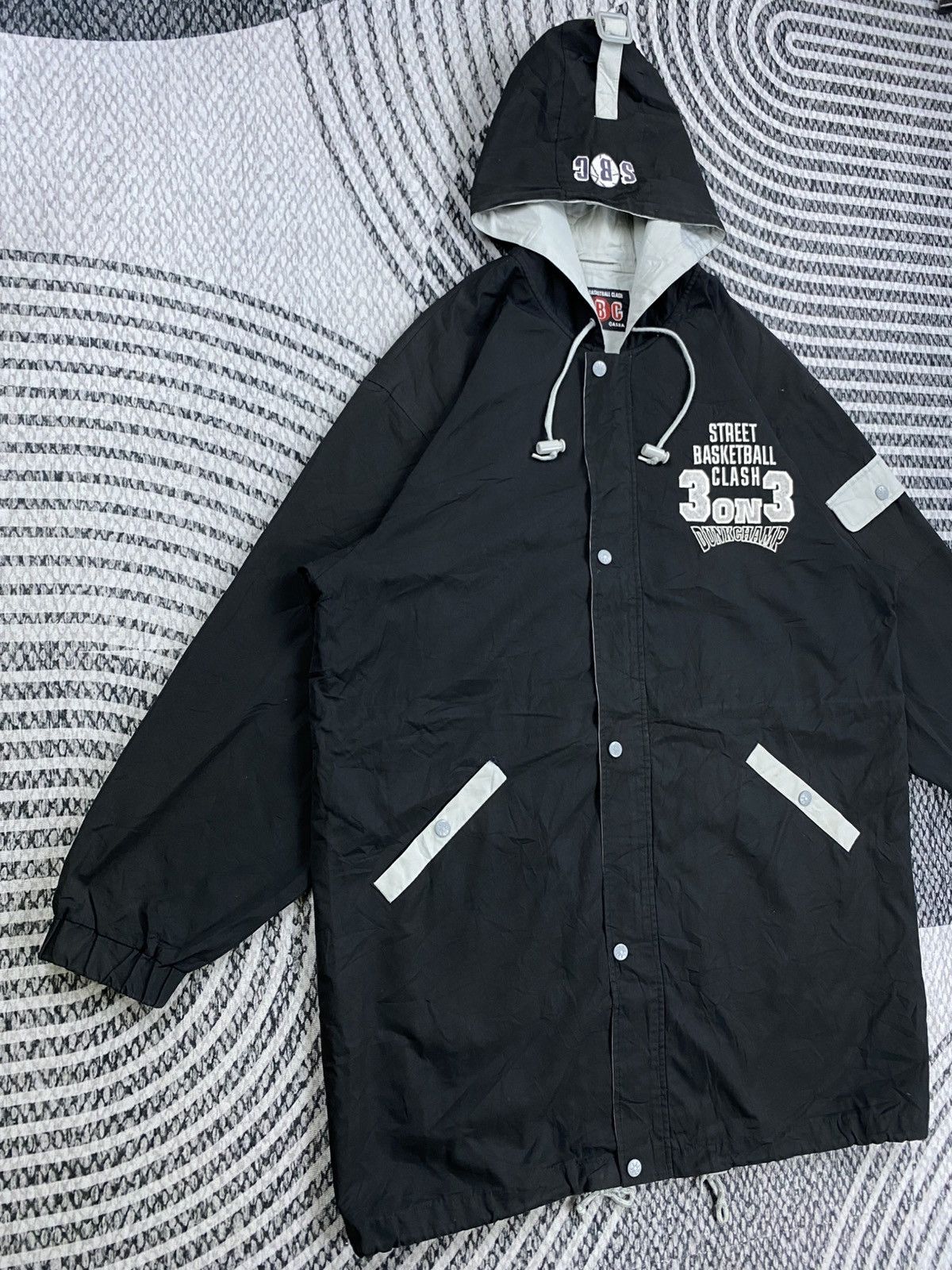Japanese Brand Vintage Dunkchamp Street Basketball Clash Long Parka Jacket Size US XL / EU 56 / 4 - 4 Thumbnail