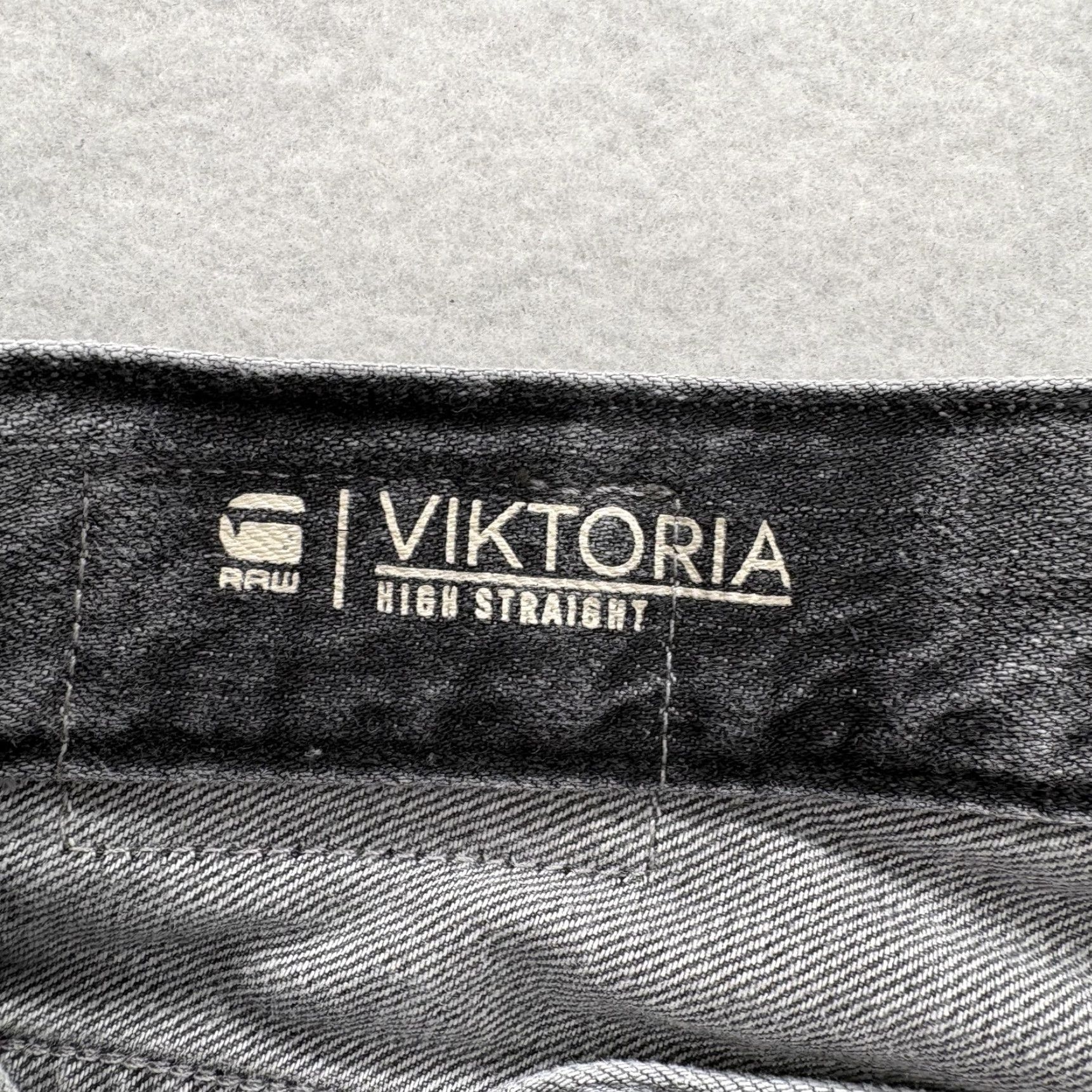Vintage Viktoria Utility High Straight Jeans Womens 30 Gray Denim Cargo Y2K G-Star RAW Size 30" / US 8 / IT 44 - 5 Thumbnail