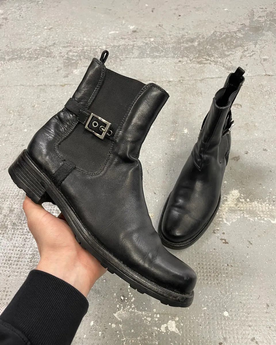 Prada 2000s Prada Black Strap Leather Boots Size US 8 / EU 41 - 1 Thumbnail