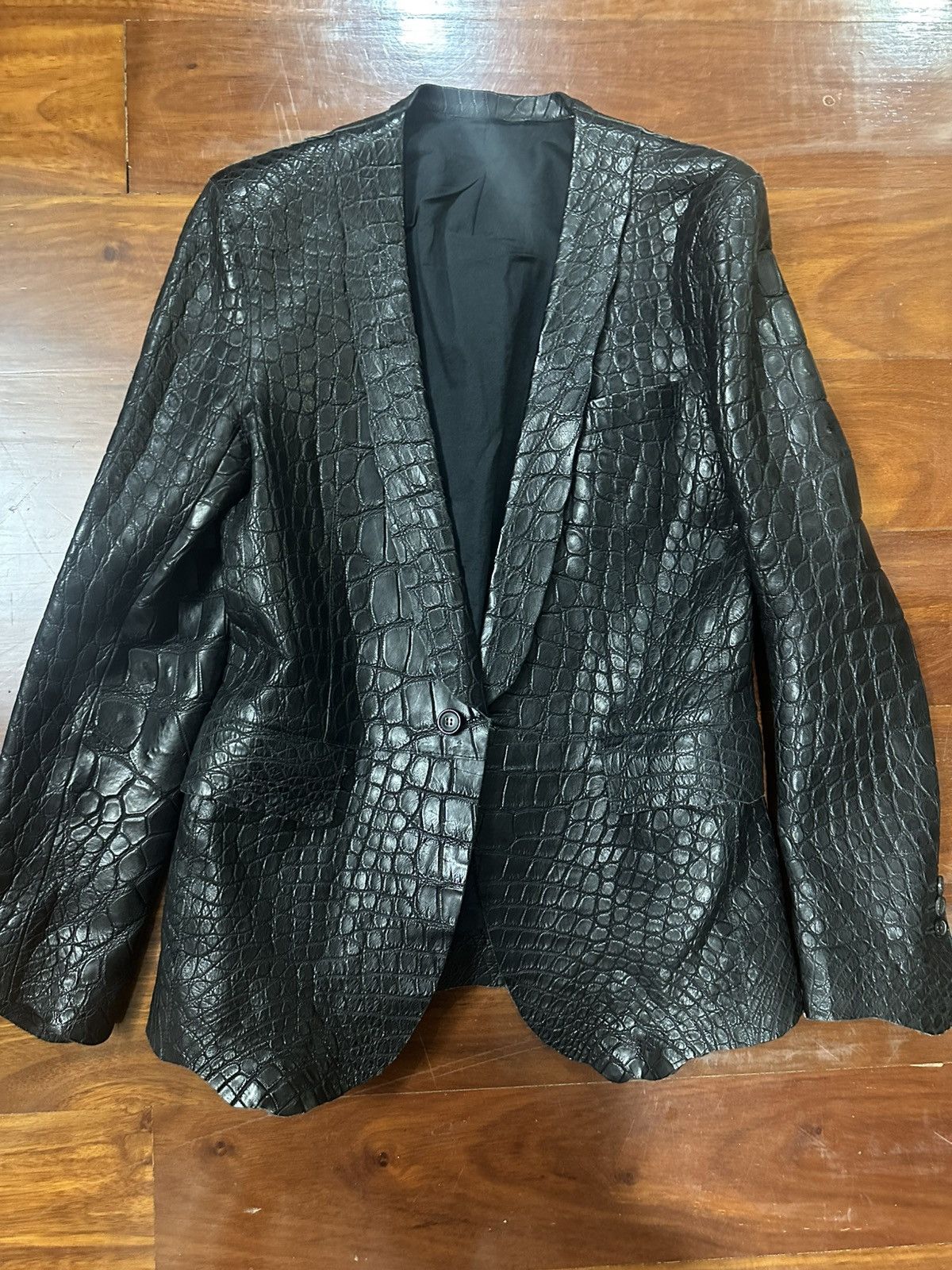 Balmain Balmain crocodile jacket Size US S / EU 44-46 / 1 - 1 Thumbnail