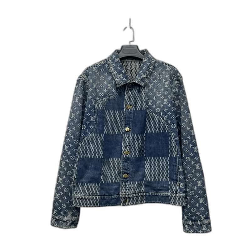 Louis Vuitton Louis Vuitton Nigo Blue Denim Jacket-yf Size US L / EU 52-54 / 3 - 1 Thumbnail