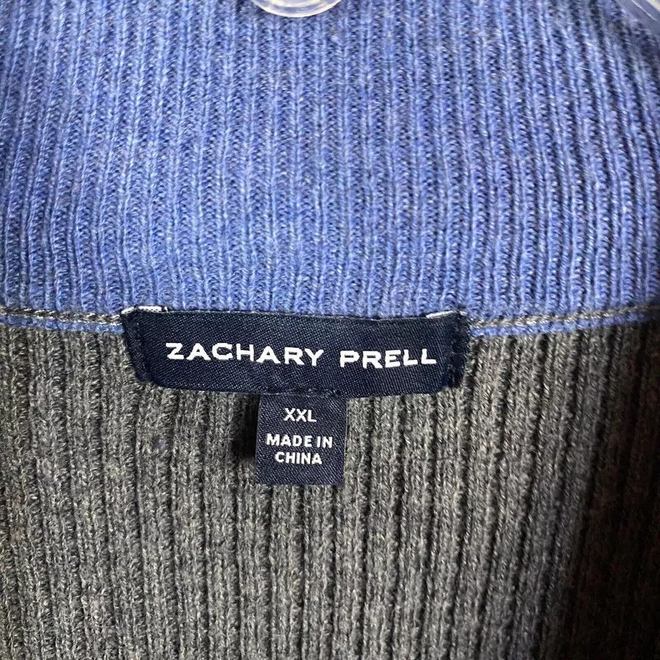 Zachary Prell Zachary Prell 1/4 Zip Men's XXL Sweater 2XL Pullover Gray Size US XXL / EU 58 / 5 - 4 Thumbnail