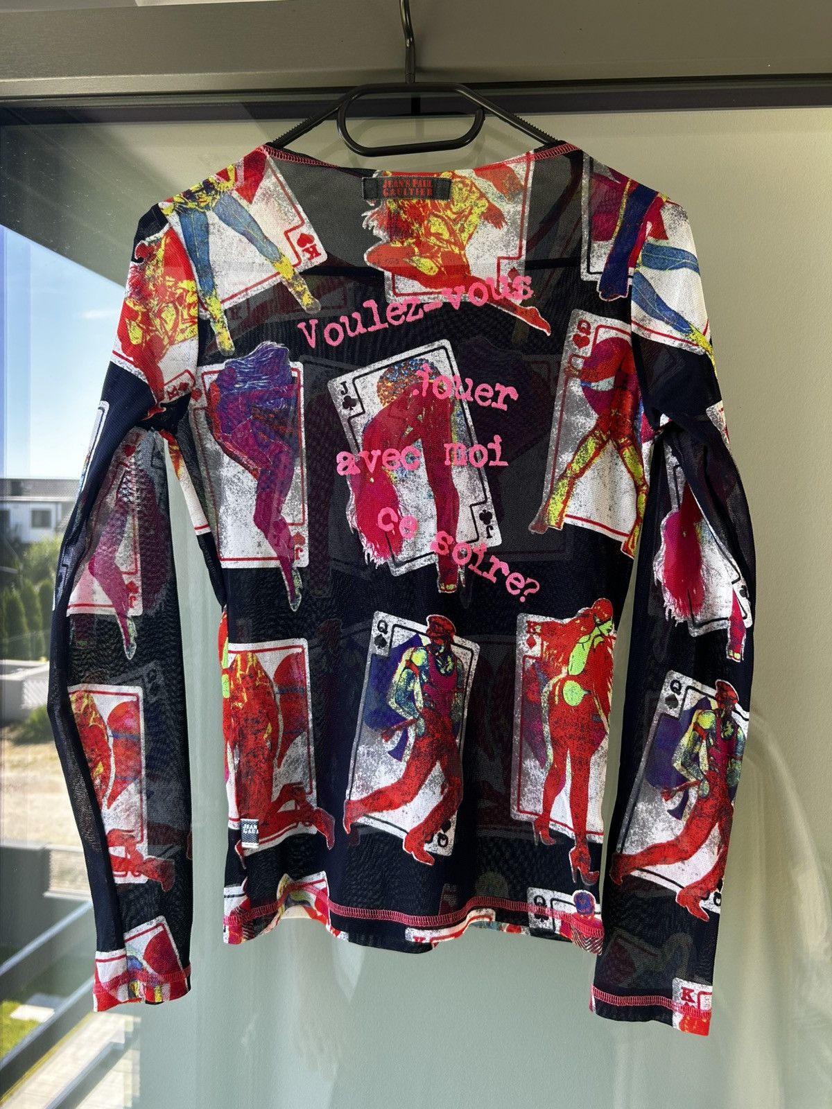 Jean Paul Gaultier Jean Paul Gaultier Erotic Poker Casino Card Mesh Top rare Size XS / US 0-2 / IT 36-38 - 10 Thumbnail