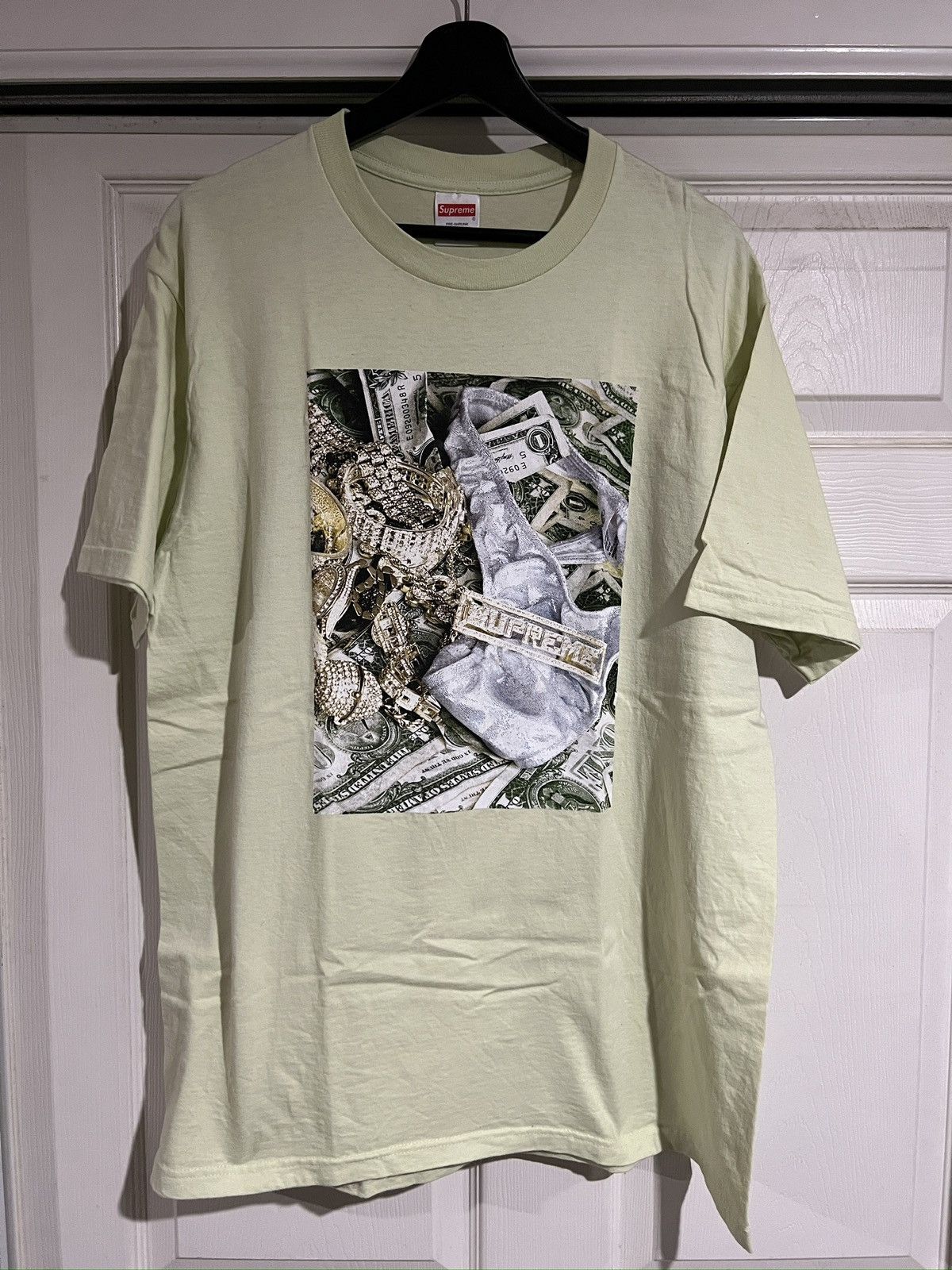 Supreme Supreme Bling Money Tee Pale Mint Grailed