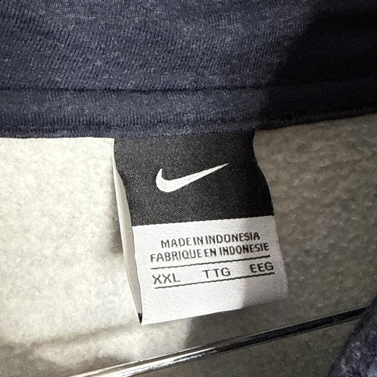 Nike Nike Vintage Spellout Hoodie Navy Vintage 90s Size US XXL / EU 58 / 5 - 4 Thumbnail