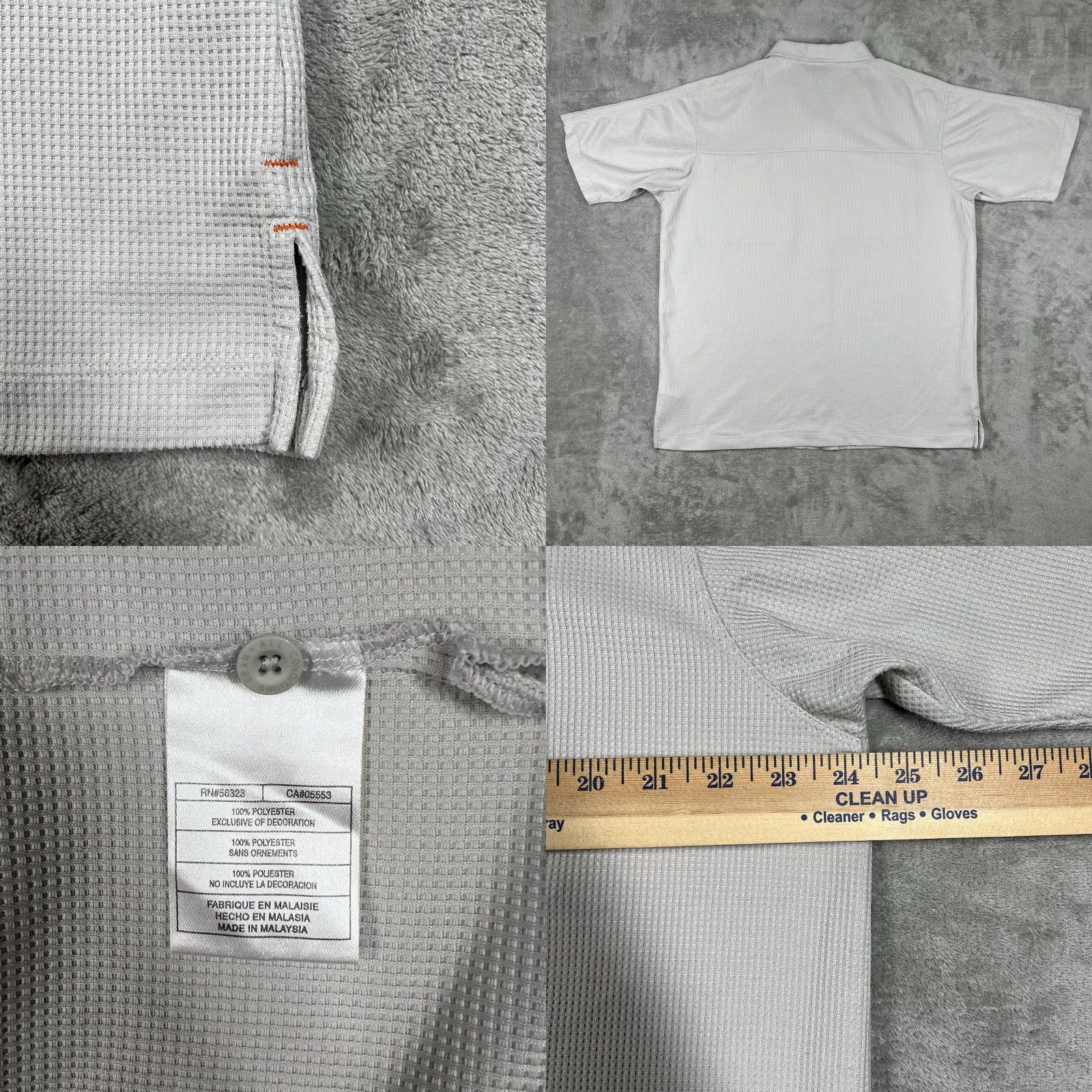Nike ACG VINTAGE Nike ACG Button-Up Shirt Mens XL Light Gray Short Sleeve Hike Textured Plaid Size US XL / EU 56 / 4 - 9 Thumbnail