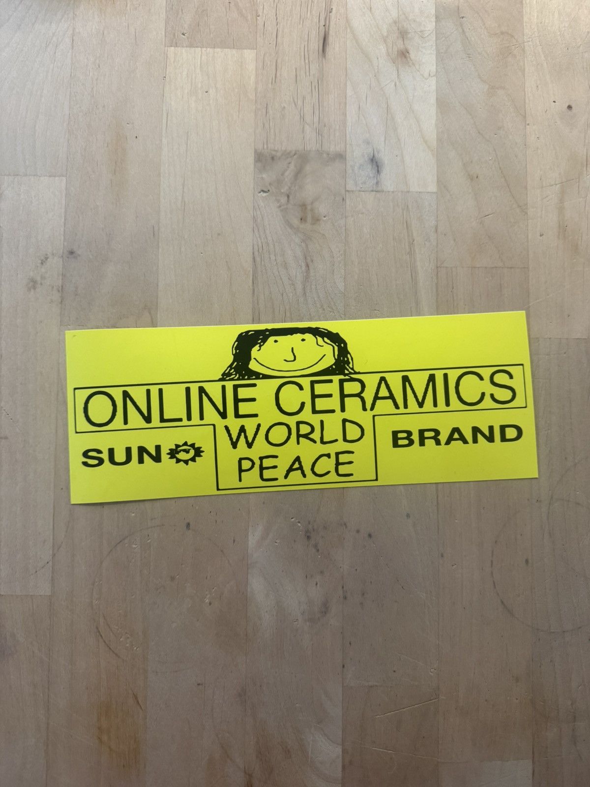 Online Ceramics Online Ceramics World Peace Sun Brand XL Bumper Sticker Size ONE SIZE - 6 Thumbnail