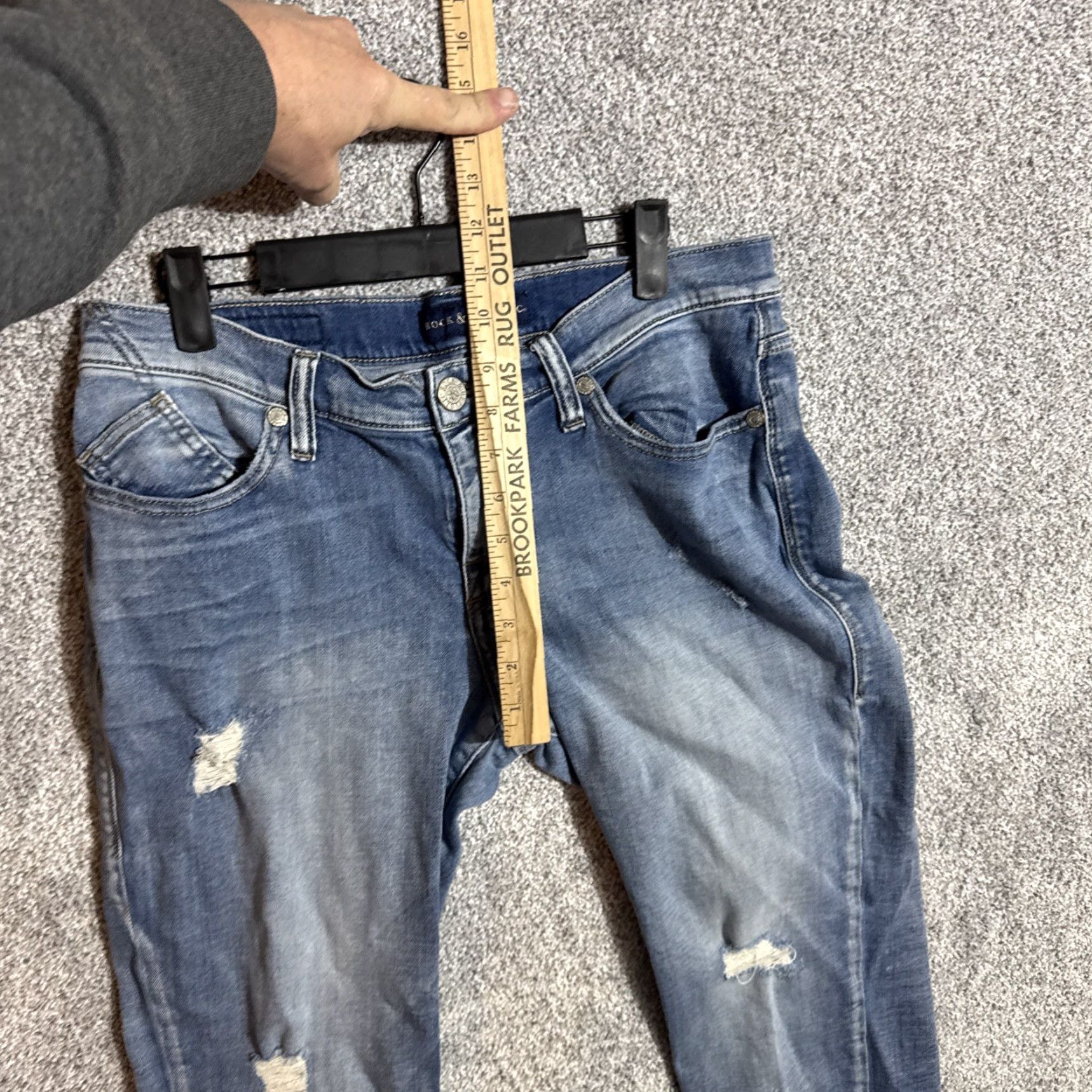 Vintage Rock & Republic Jeans Women 10M Streetwear Distressed Grunge 5-Pocket Denim Blue Size 10 Womens Size 32" / US 10 / IT 46 - 5 Thumbnail