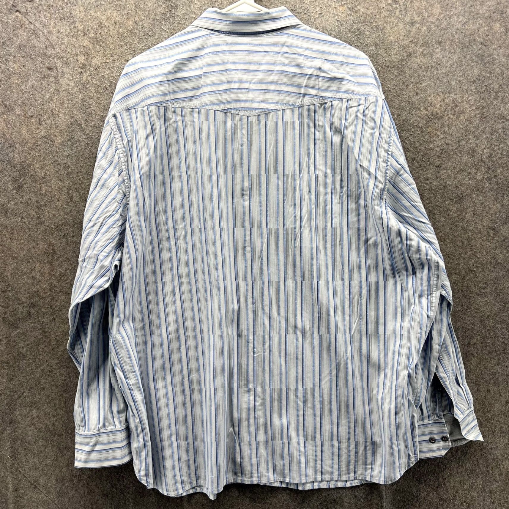Tommy Bahama Tommy Bahama Jeans Shirt Mens 2XL Blue Stripe Long Sleeve Button Front Casual Shirt Size US XXL / EU 58 / 5 - 7 Thumbnail