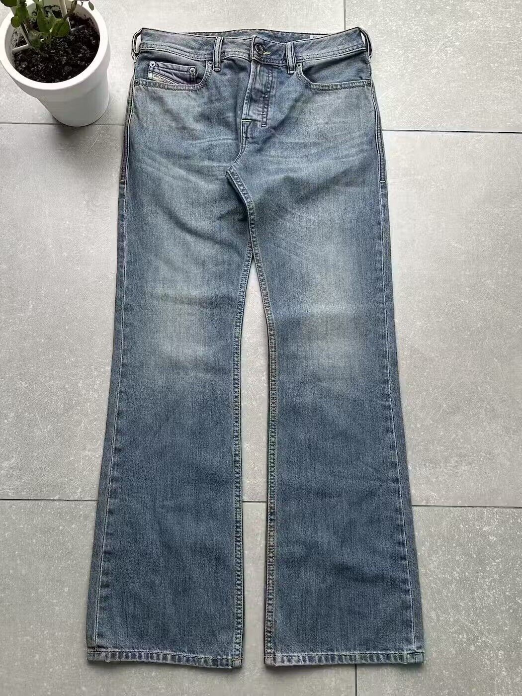 image of Avant Garde x Diesel Vintage Flare Jeans in Blue, Women's (Size 27)
