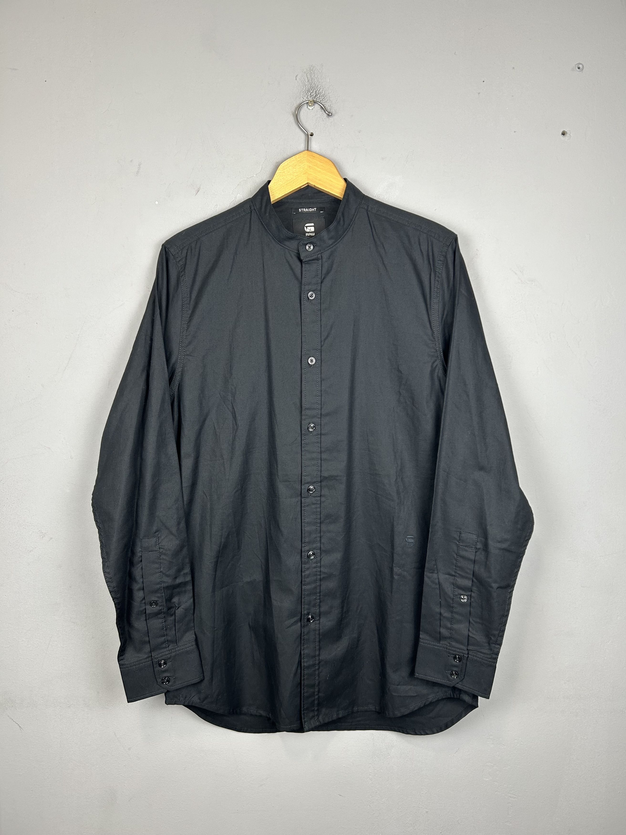G-Star G-Star Shirt Black Stalt C-Less Clean Long Sleeve Small Logo Size US M / EU 48-50 / 2 - 4 Thumbnail