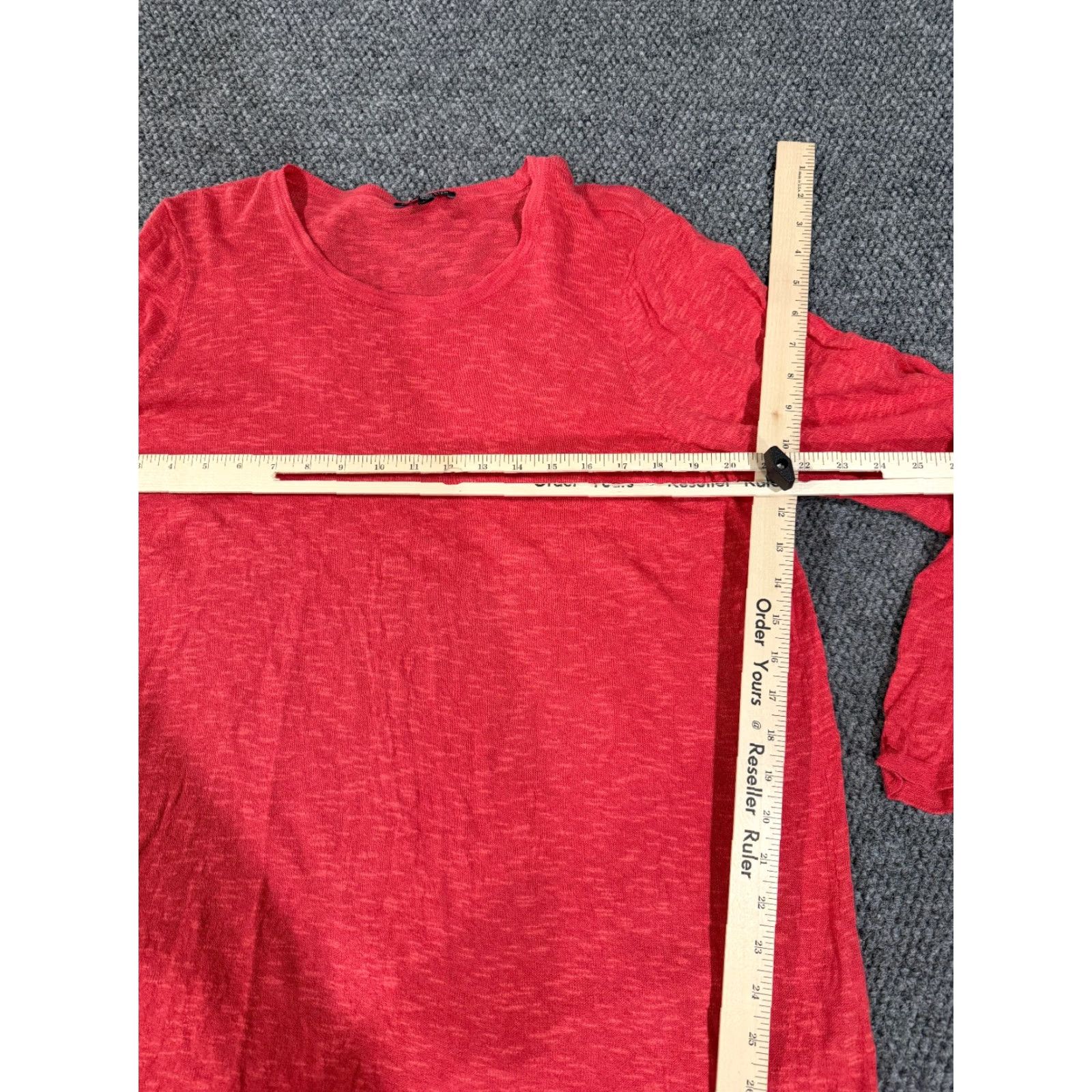 Eileen Fisher Eileen Fisher Sweater Womens Large Red Linen Cotton Lightweight Knit Pullover Regular Knit Women's L Red Lightweight Casual 90s? Size L / US 10 / IT 46 - 4 Thumbnail