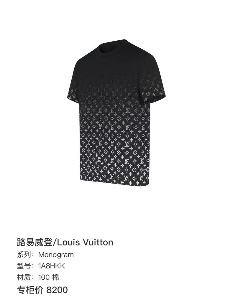 Louis Vuitton Louis Vuitton Black Gradient Print Short Sleeve 2504-Nextar Size US M / EU 48-50 / 2 - 6 Thumbnail